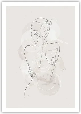 Produktbild von Poster - Poster ohne Rahmen - Frau Rücken Rücken - 70x100 cm - Wand Bild - Wanddeko - Wandbilder - Kunstposter - Wandposter - Bilder - Kunstdruck - Wanddekoration - Wandbild - P2XPA70x100-5090