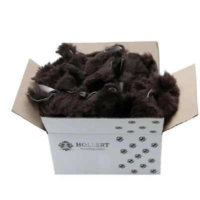 Produktbild von Lammfell Bastelfelle 1,5 kg Braun -