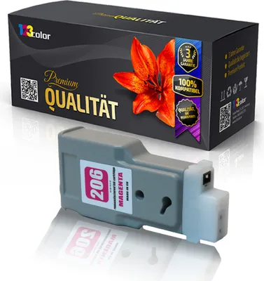 Produktbild von Kompatible Tintenpatrone für Canon imagePROGRAF IPF6400 Series imagePROGRAF IPF6450 5305B001 PFI206M Rot Magenta - Office Line Serie
