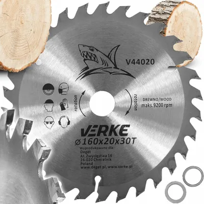 Produktbild von Verke Kreissägeblatt Hartmetall Sägeblatt Holz 160mm 30 Zähne
