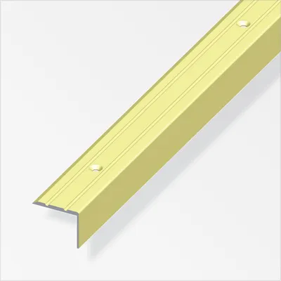 Produktbild von alfer Treppenprofil 1 m, 25 x 20 mm Aluminium eloxiert messing