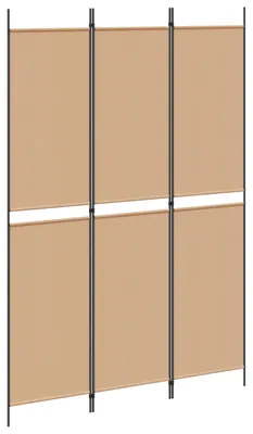 Obrázok produktu pre vidaXL 3-dielny paravan, béžový, 150 x 220 cm, látka