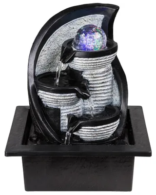 Produktbild von RGB LED Tischbrunnen mit Farbwechsel, Höhe 25,5 cm