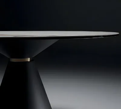 Produktbild von Esstisch Holztisch Design Tische Esszimmer Möbel Glastisch Rund Tisch Beige