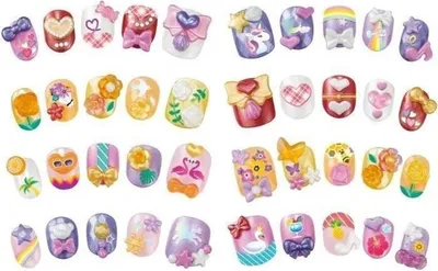 Imagen del producto de Aquabeads 35007, adornos para uñas, multicolores, de un solo color, 40 unidades, caja