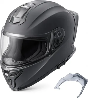 Produktbild von Integralhelm für Motorrad und Motocross in Schwarz