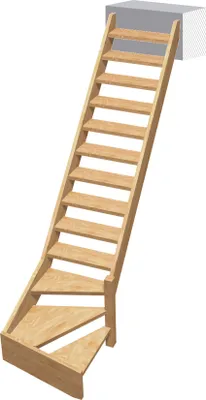 Immagine prodotto di Normandia - Scala 1/4 a spirale a destra
