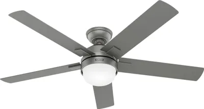 Obrázek produktu pro Stropní ventilátor s osvětlením a dálkovým ovládáním Zeal silver 132 cm
