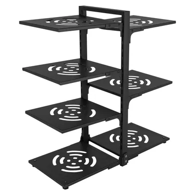 Image de 7 étages Étagère de rangement Noir max 20kg Casseroles et poêles Organisateur