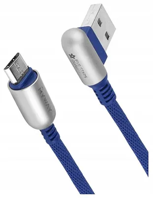 Produktbild von DBautomotive A2J39 Kabel USB zu microUSB 1.2m blau