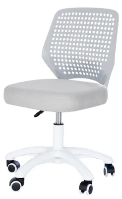Produktbild von roba Kinderbürostuhl Smart Grow grau - Ergonomischer Drehstuhl ohne Armlehnen - Höhenverstellbarer Schreibtischstuhl für Kinder & Jugendliche