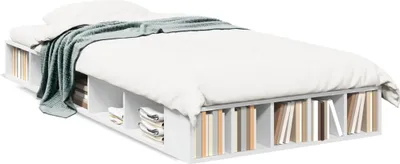 Image de Maison Exclusive - Cadre de lit sans matelas blanc 90x190 cm