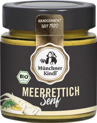 Produktbild von Münchner Kindl Meerrettich Senf 125ml