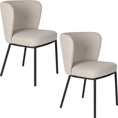 Produktbild von Housecraft Living Guus Esszimmerstuhl Beige - 2 er Set