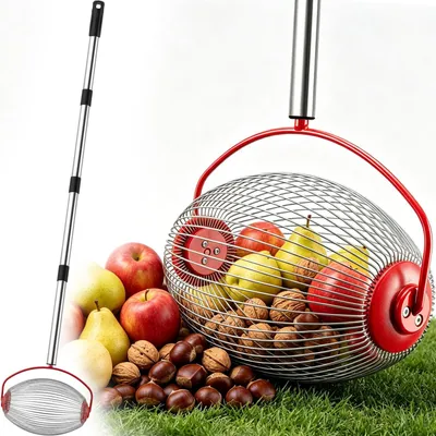 Image de Ramasse-fruits réglable avec manche télescopique de 170 cm