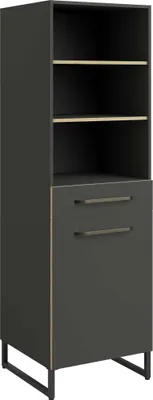 Produktbild von Wade Säulenschrank mit einer Tür und einer Schublade - anthrazit