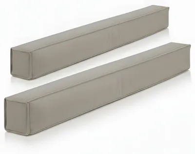 Image de Beautissu Lot de 2 bloqueurs de courant d'air pour portes 100 cm Marin, gris clair