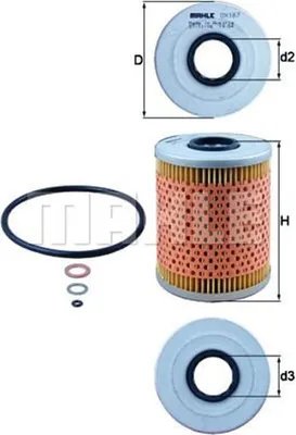 Produktbild von Ölfilter KNECHT OX 187D