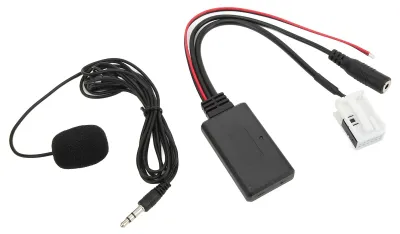 Zdjęcie produktu dla Adapter audio Bluetooth 5.0 z wejściem AUX do samochodowego zestawu stereo – zamiennik do modeli RCD310, RCD510 i RNS510 z mikrofonem