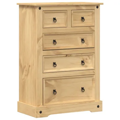 Immagine prodotto di Cassettiera  80x43x114 cm in legno di pino massiccio