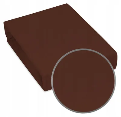 Produktbild von Designpremium Spannbettlaken Frottee 90x200 cm Dunkelbraun