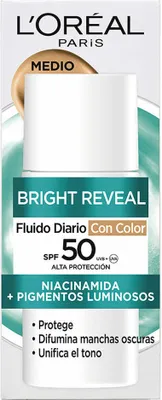 Obrázok produktu pre Pleťový krém L'Oreal Make Up BRIGHT REVEAL NIACINAMIDA Spf 50 50 ml