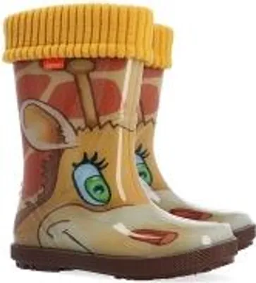 Produktbild von DEMAR Kinder HAWAI LUX Jungen Mädchen Thermostiefel Gummistiefel gefüttert Größe: 20/21, Herstellerfarbe: Giraffe