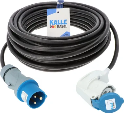 Produktbild von Kalle Verlängerungskabel CEE 230V 16A 1,5mm² Winkel Kompakt IP44 10 Meter