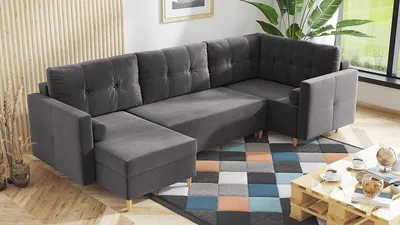 Obrázek produktu pro Sedací souprava RUTAR tmavěšedá - MONOLITH 92