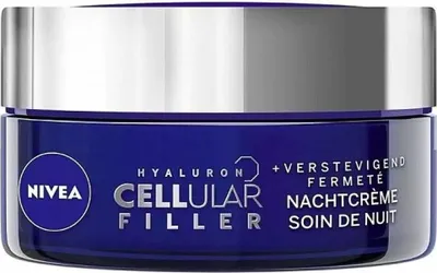 Produktbild von NIVEA – Nachtcreme – Cellular Expert Filler Anti-Aging – Für jeden Hauttyp – Mit Hyaluronsäure & Folsäure – Anti-Falten & Feuchtigkeitsspendend – 50 ml - 1 Stück