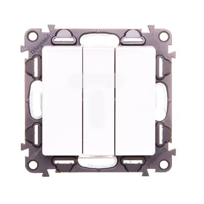 Image de Interrupteur triple unipolaire 10 Axt 250 V ~ Valena Vie Legrand - Blanc