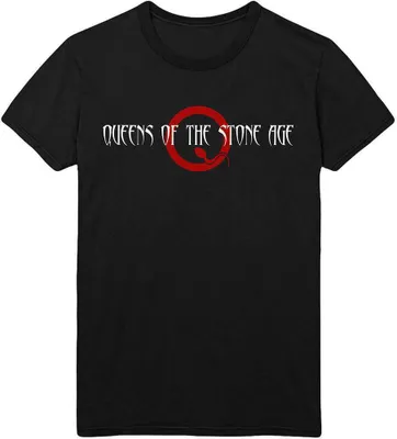 Obrázek produktu pro Queens Of The Stone Age Text Logo Black XL Tričko