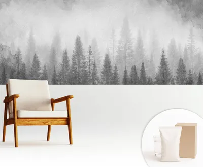 Produktbild von Fototapete selbstklebend - 250x104 cm - Tapete - Wandtapete - Wandbilder - Klebefolie - Dekofolie - Tapete Folie - Wand - Dekoration - Wohnzimmer - Waldnebel