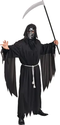 Produktbild von Sensenmann Gevatter Tod Kostüm Robe Horror Halloween Karneval Fasching unisize