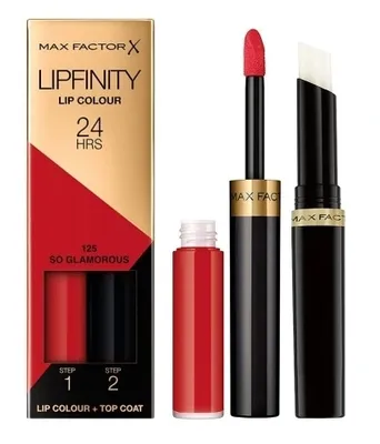 Obrázek produktu pro Max Factor Lipfinity Lip Colour, Červená, So Glamorous, 1 barva/barev, Zbarvení, Hydratující, Lesklý, Tekutina