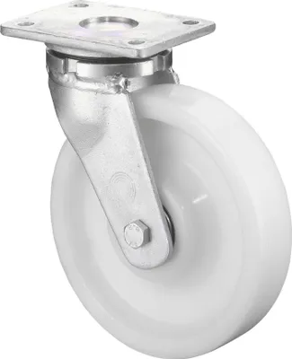 Obrázek produktu pro Otočné kolečko 85mm RR100.B15 Deska, bílá, KL RR100.B15.085