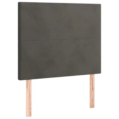 Immagine prodotto di vidaXL Testiere 2 pz. Velluto grigio scuro 90x5x78/88 cm