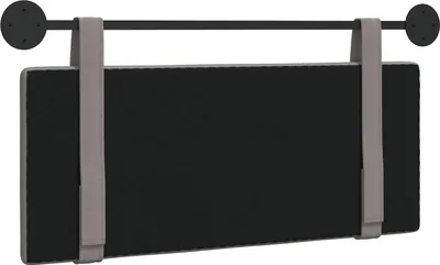 Image de vidaXL Tête de lit suspendue en tissu taupe