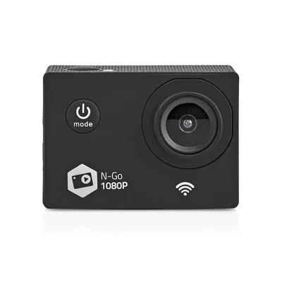 Zdjęcie produktu dla Nedis Action Cam - 1 ekran - 1080p@30fps - 12 MPixel - Wodoodporność do: 30.0 m - 90 min - Wi-Fi - Aplikacja dostępna na Android / iOS - W zestawie uchwyt: Android / IOS - W zestawie mocowanie - Czarny