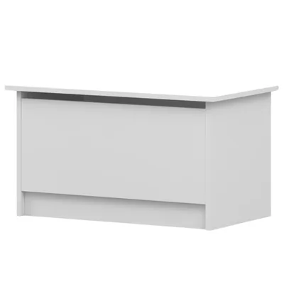 Produktbild von Spielzeugkiste Aufbewahrungsbox Aufbewahrungstruhe Spielzeugschrank und Sitzbank 75 cm Weiß/Weiß Olaf 07