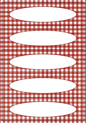 Produktbild von HERMA Haushalts Etiketten Vichy Karo 76 x 23 mm rot 4 Blatt à 5 Etiketten