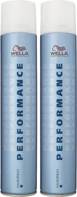 Image de Laque Wella Performance Extra Hold (1 point) 2 x 500 ml