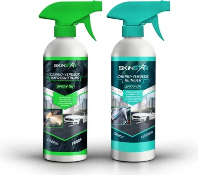 Produktbild von SkinStar Cabrio-Verdeck Reiniger + Spray-On Imprägnierung Doppelpack je 500ml