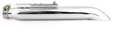 Obrázek produktu pro Univerzální výfuková trubka pro motocykly, retro design s chromovaným povrchem, včetně redukce pro průměry 35/39/43 mm