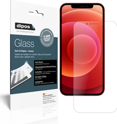 Zdjęcie produktu dla 2x folia ochronna do Apple iPhone 12 Pro matowa - folia antywstrząsowa 9H dipos Glass szkło plastikowe