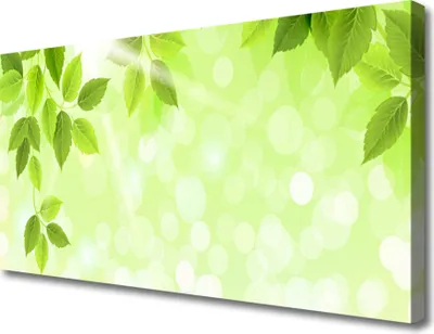 Produktbild von Tulup Leinwand-Bilder 100x50 Wandbild Canvas Kunstdruck Blätter Pflanzen