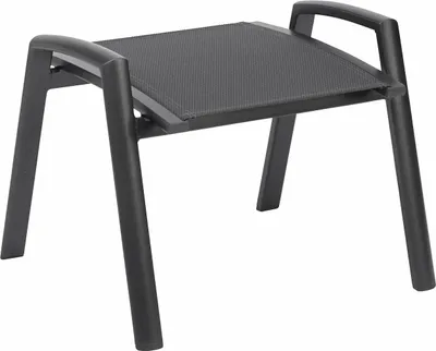 Produktbild von Kettler Hocker LEGATO CURVE, Aluminium Anthrazit / Outdoorgewebe Anthrazit