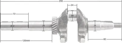 Obrázok produktu pre Loncin kľukový hriadeľ LC1P70FCD-F LC1P70FC-F-E5 LC1P68FA 130290324-0001