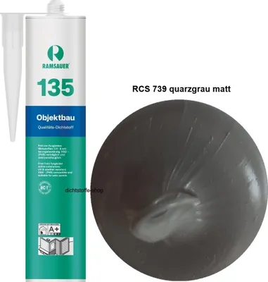 Produktbild von Ramsauer 135 Objektbau Silikondichtstoff 310ml Kartusche RCS 739 quarzgrau MATT