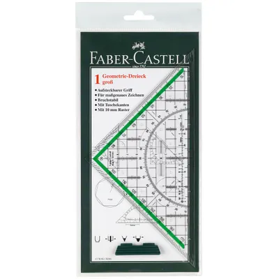 Immagine prodotto di FABER-CASTELL Geometrie-Dreieck groß mit Griff 20 cm